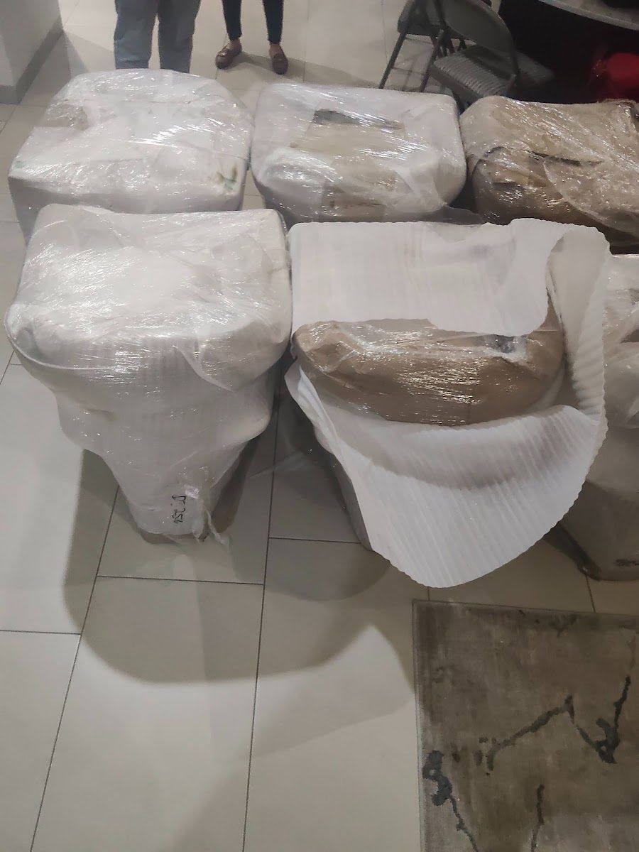 Piezas protegidas con colchoneta